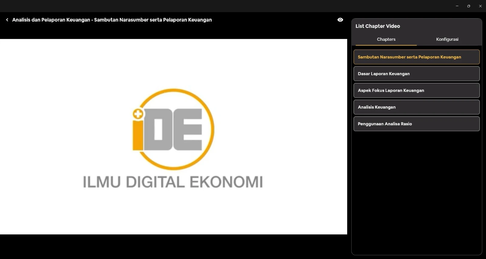 Video Player with Chapters